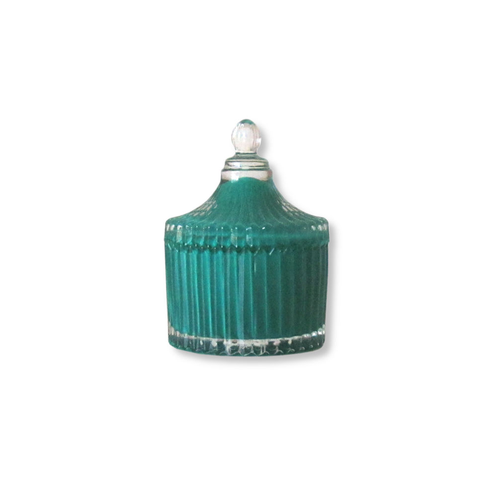 Tiffany Blue Carousel Jar