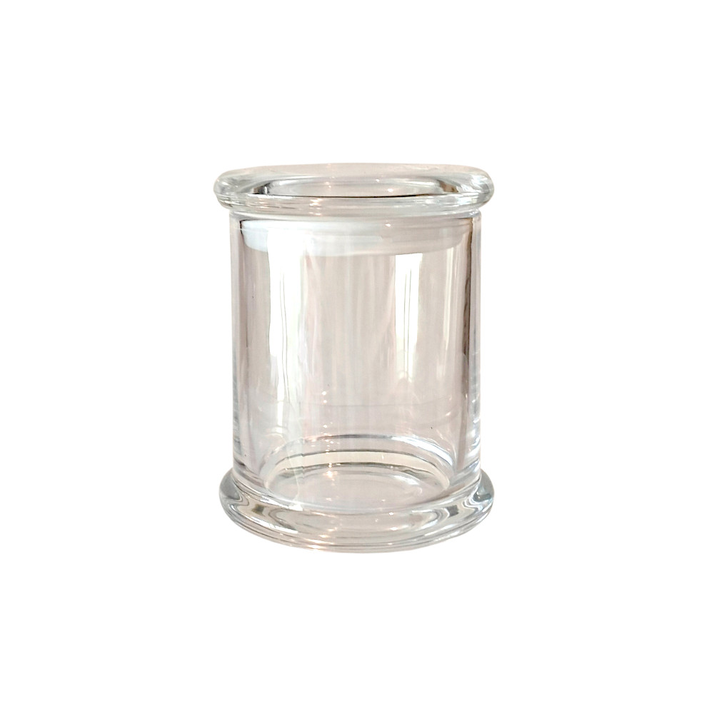 Clear Danube Candle Jar Including Flat Lid