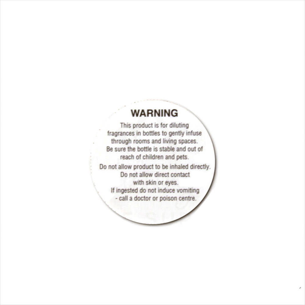 Diffuser Warning Label 40mm