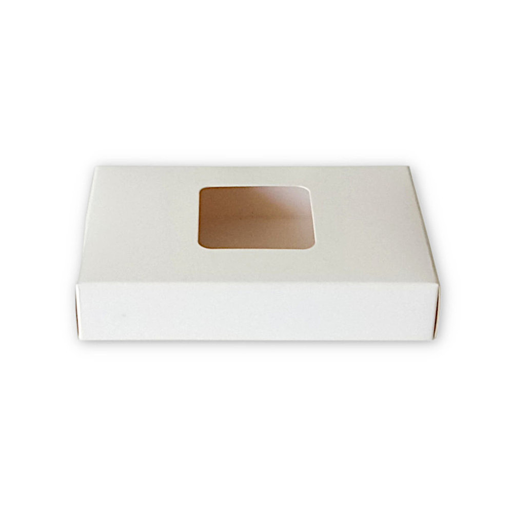 White Tealight Box With PVC Window